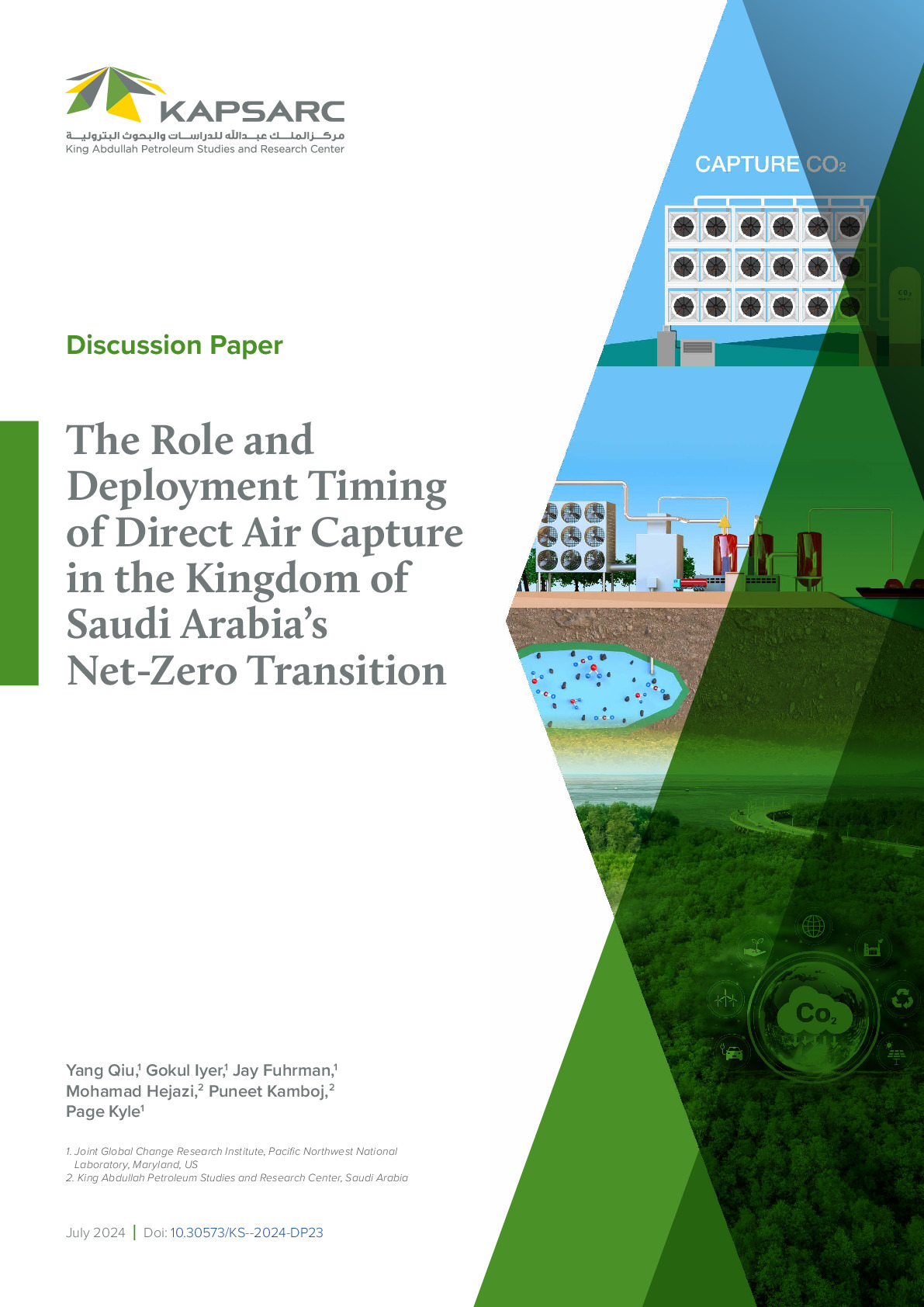 The Role and Deployment Timing of Direct Air Capture in the Kingdom of Saudi Arabia’s Net-Zero Transition (1)