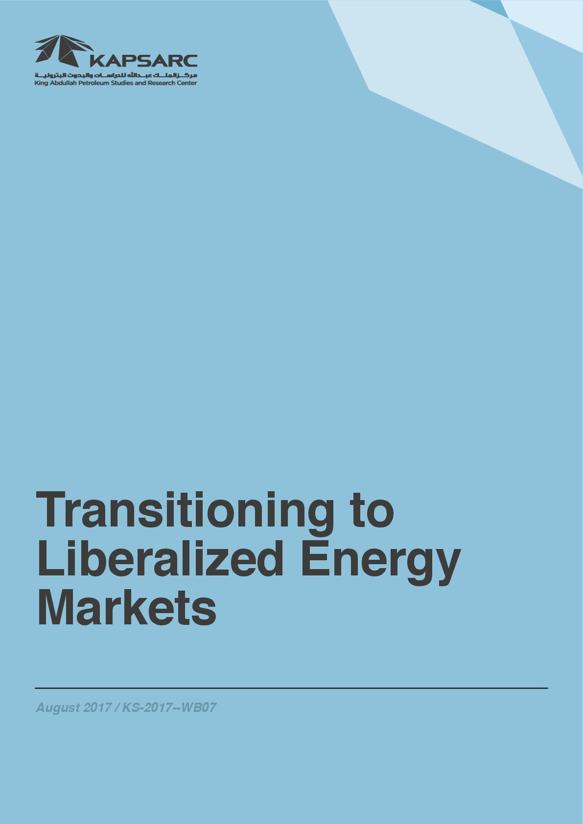 Transitioning to Liberalized Energy Markets (1)