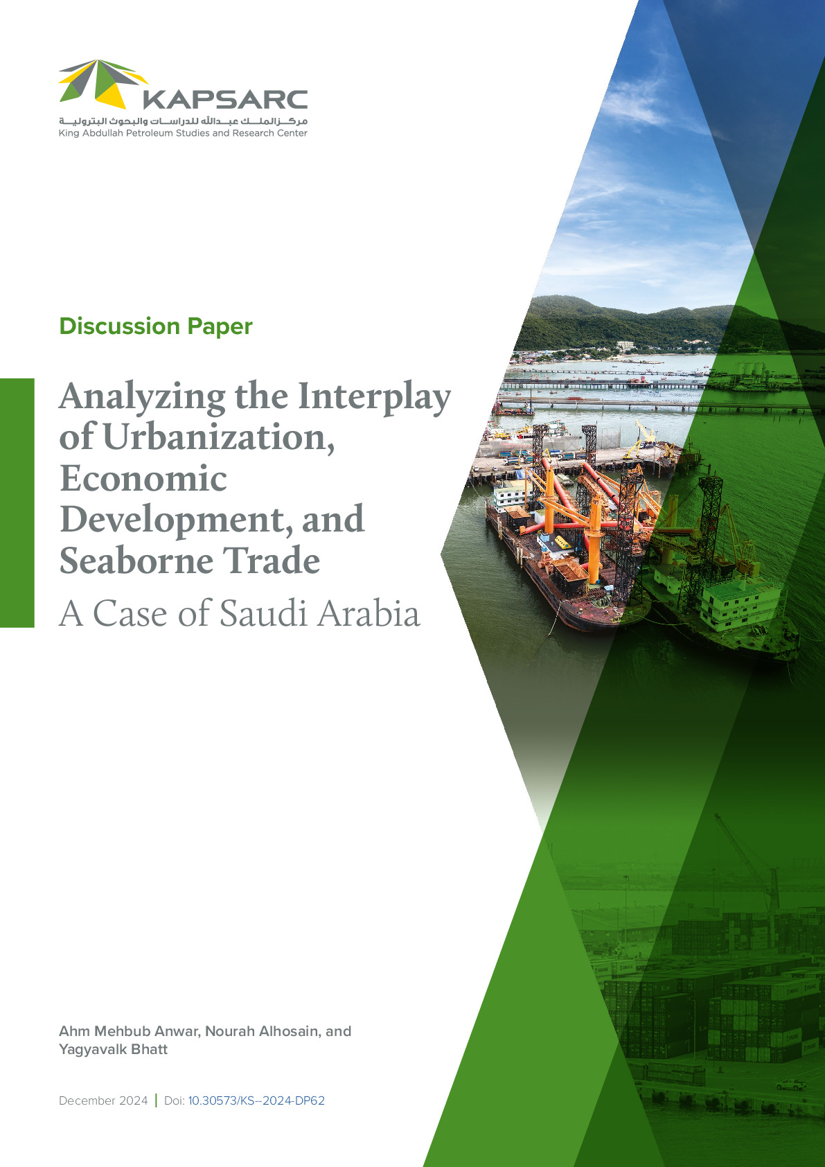 Analyzing the Interplay of Urbanization, Economic Development, and Seaborne Trade A Case of Saudi Arabia (1)