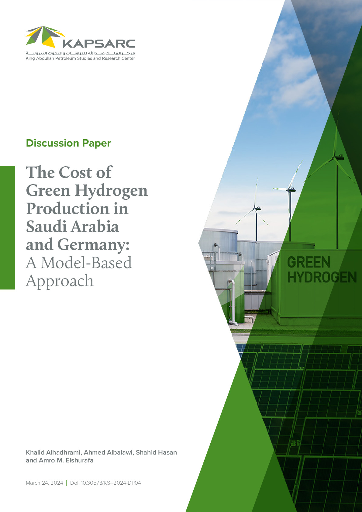 The Cost of Green Hydrogen Production in Saudi Arabia and Germany: A Model-Based Approach (1)