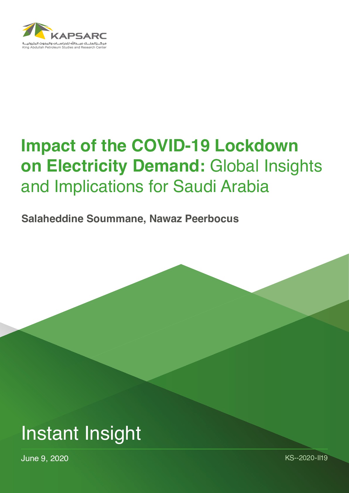 Impact of the COVID-19 Lockdown on Electricity Demand: Global Insights and Implications for Saudi Arabia (1)