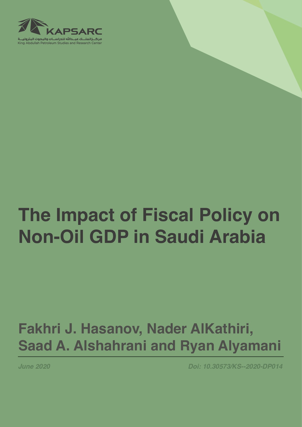 The Impact of Fiscal Policy on Non-Oil GDP in Saudi Arabia (2)