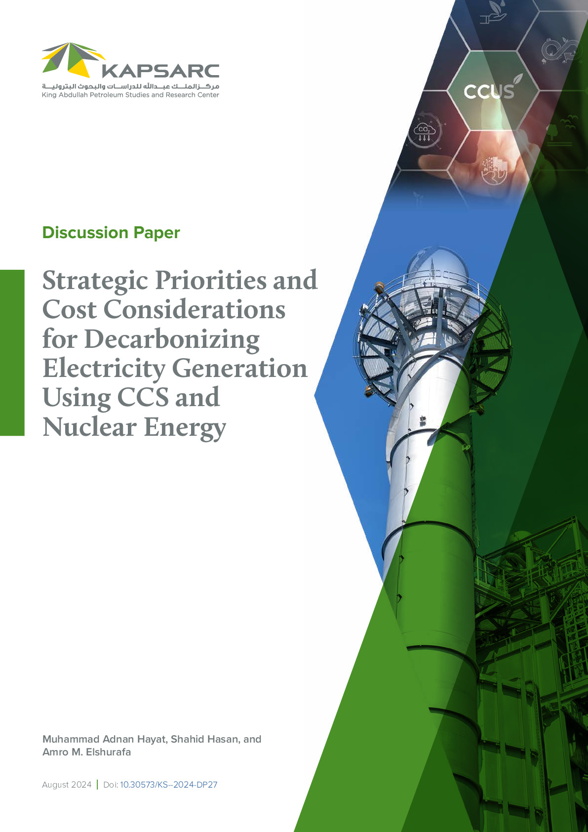 Strategic Priorities and Cost Considerations for Decarbonizing Electricity Generation Using CCS and Nuclear Energy (2)