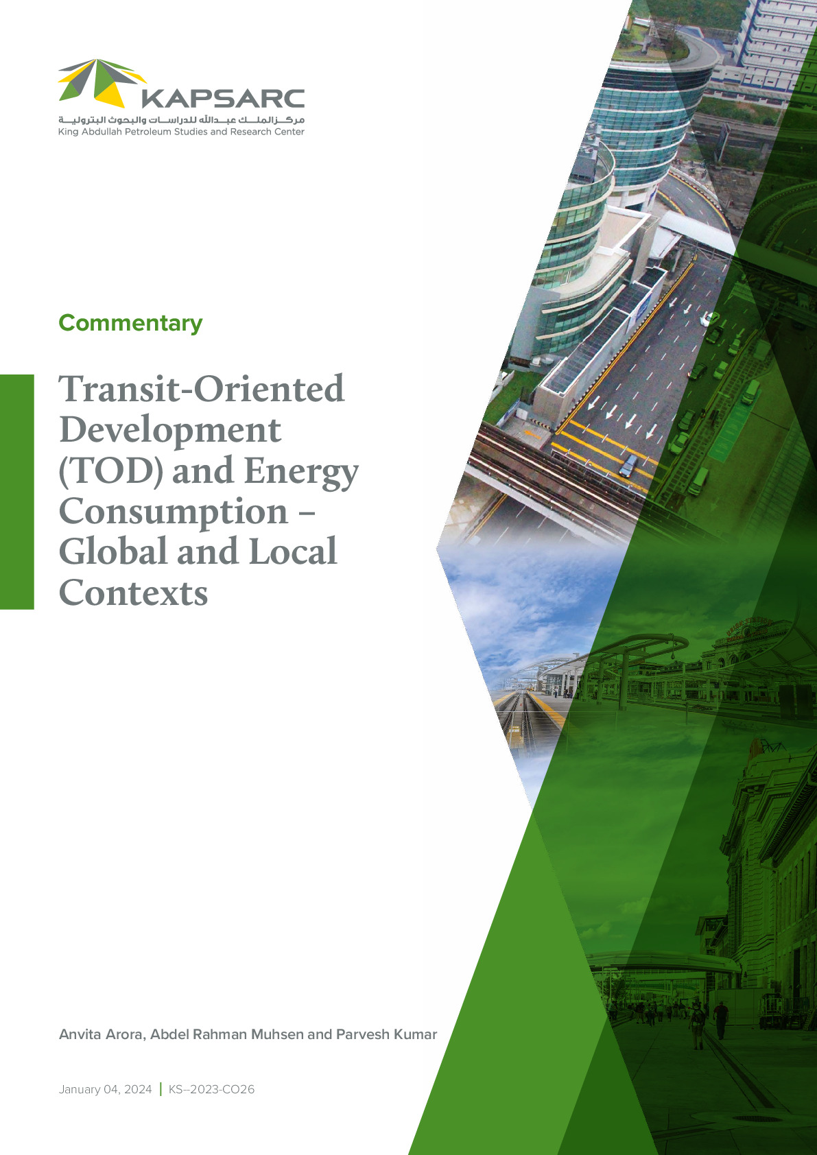 Transit-Oriented Development (TOD) and Energy Consumption – Global and Local Contexts (1)