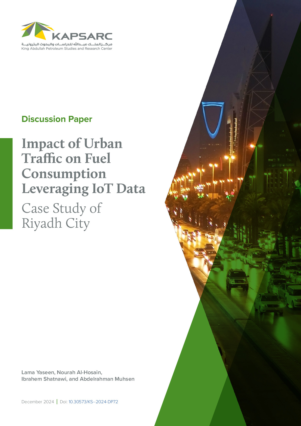 Impact of Urban Traffic on Fuel Consumption Leveraging IoT Data: Case Study of Riyadh City (1)