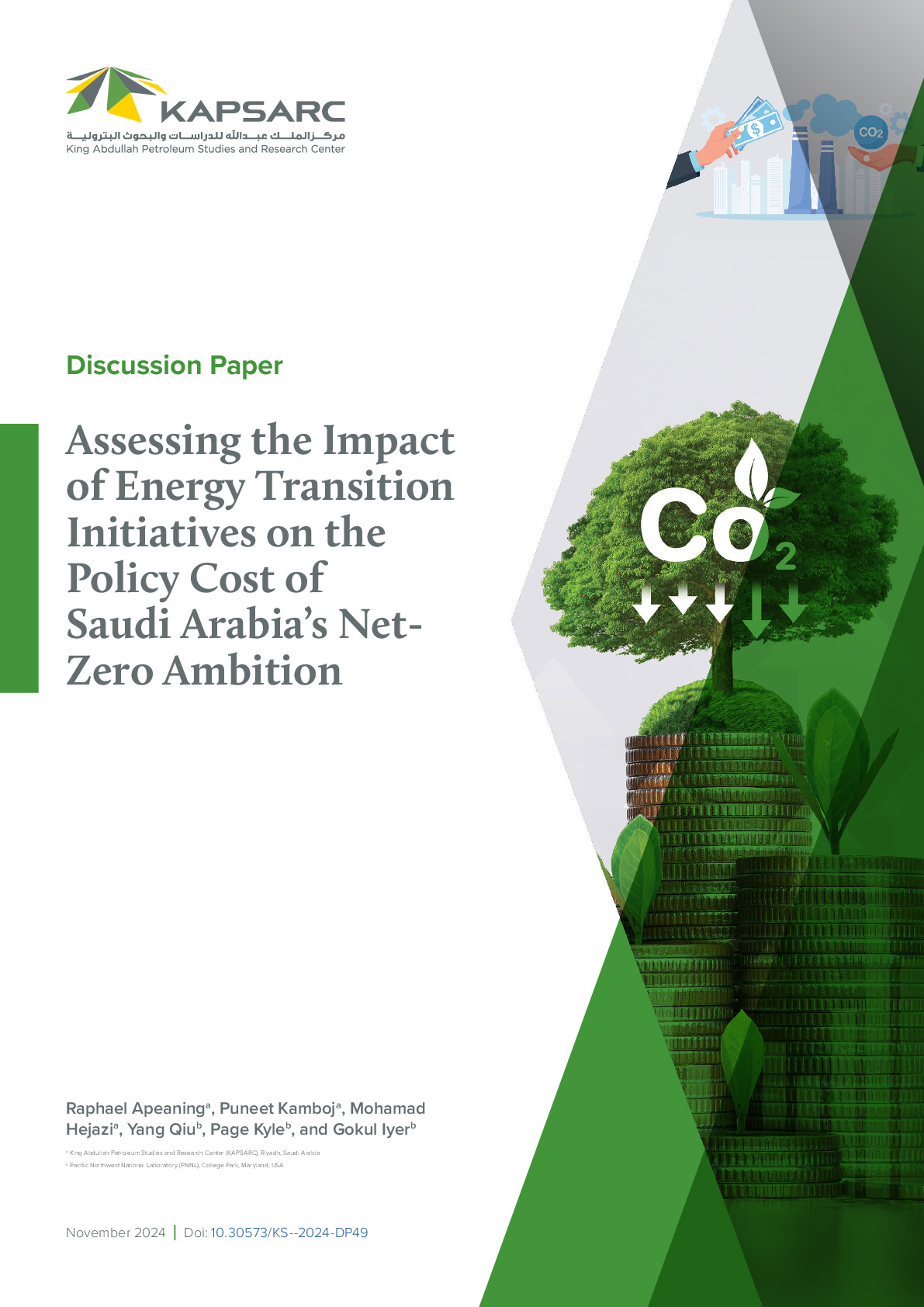 Assessing the Impact of Energy Transition Initiatives on the Policy Cost of Saudi Arabia’s Net- Zero Ambition (1)