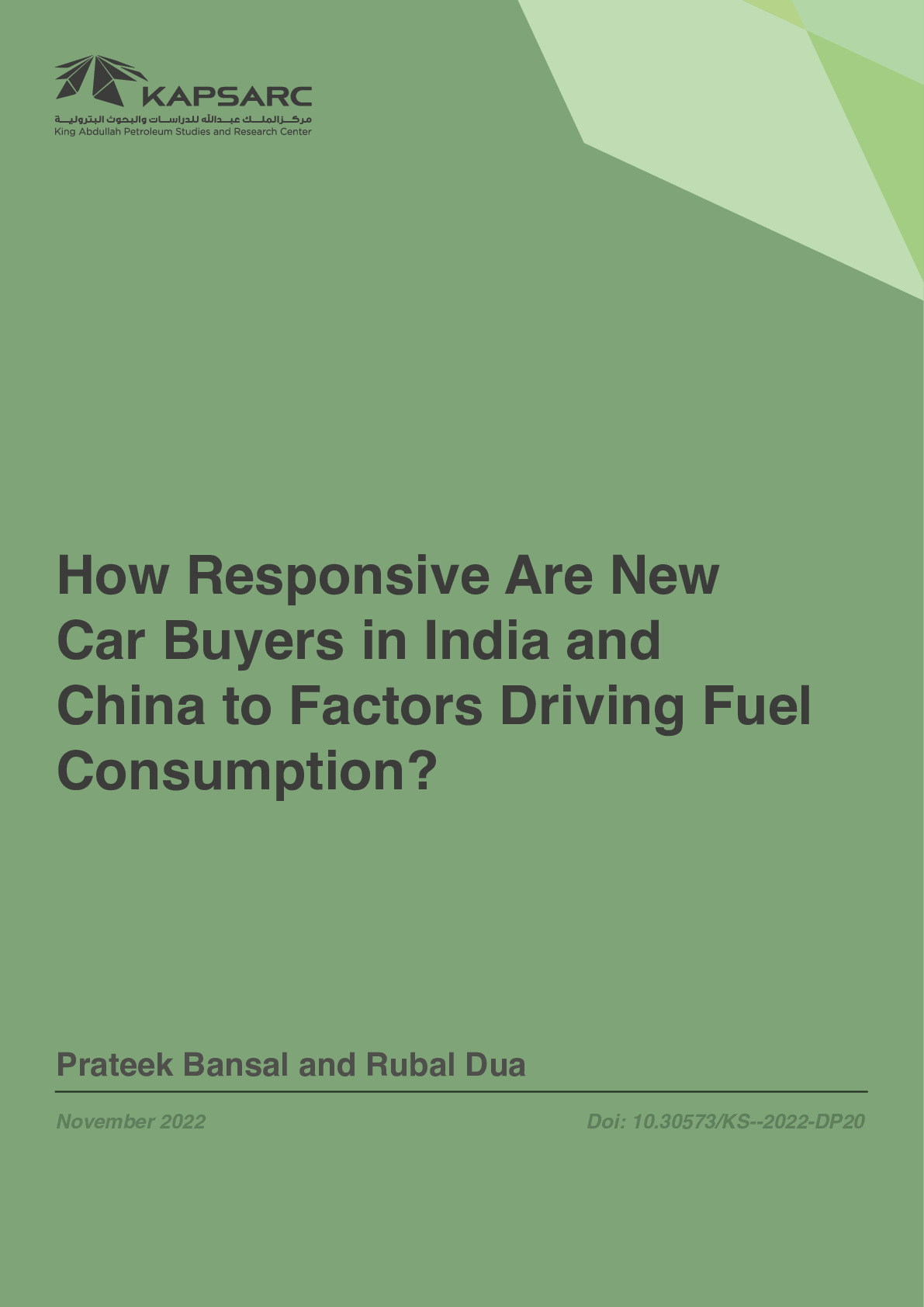 How Responsive Are New Car Buyers in India and China to Factors Driving Fuel Consumption? (1)