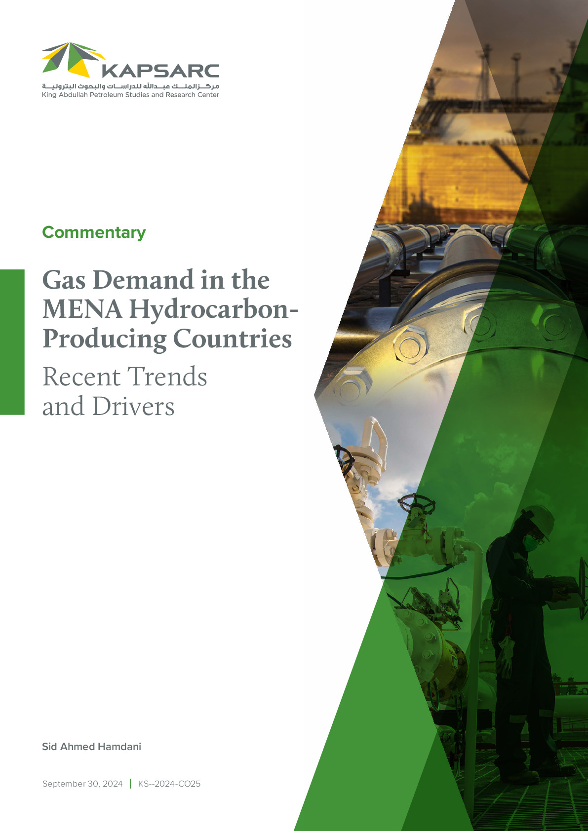 Gas Demand in the MENA Hydrocarbon- Producing Countries: Recent Trends and Drivers (1)