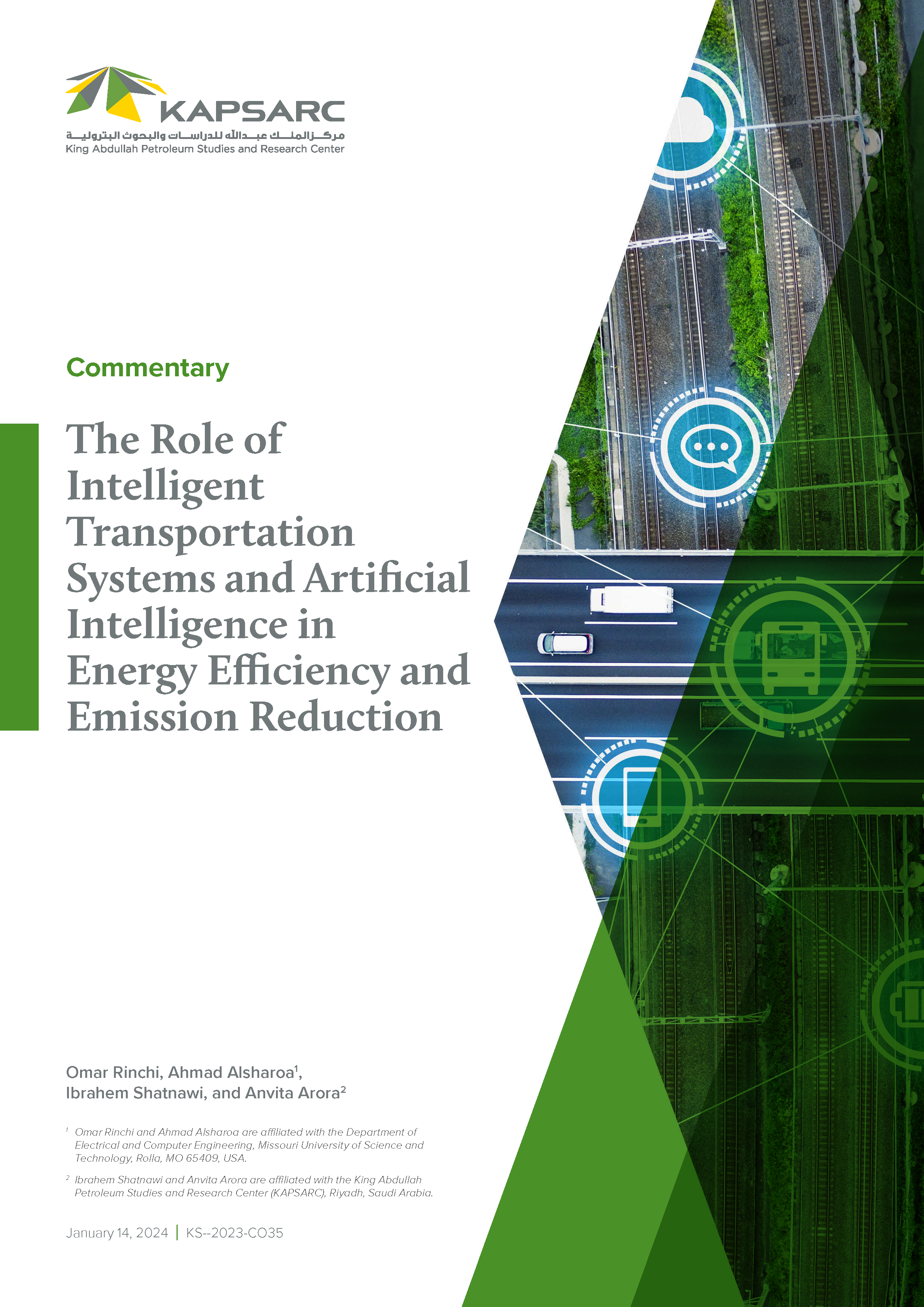 The Role of Intelligent Transportation Systems and Artificial Intelligence in Energy Efficiency and Emission Reduction (1)