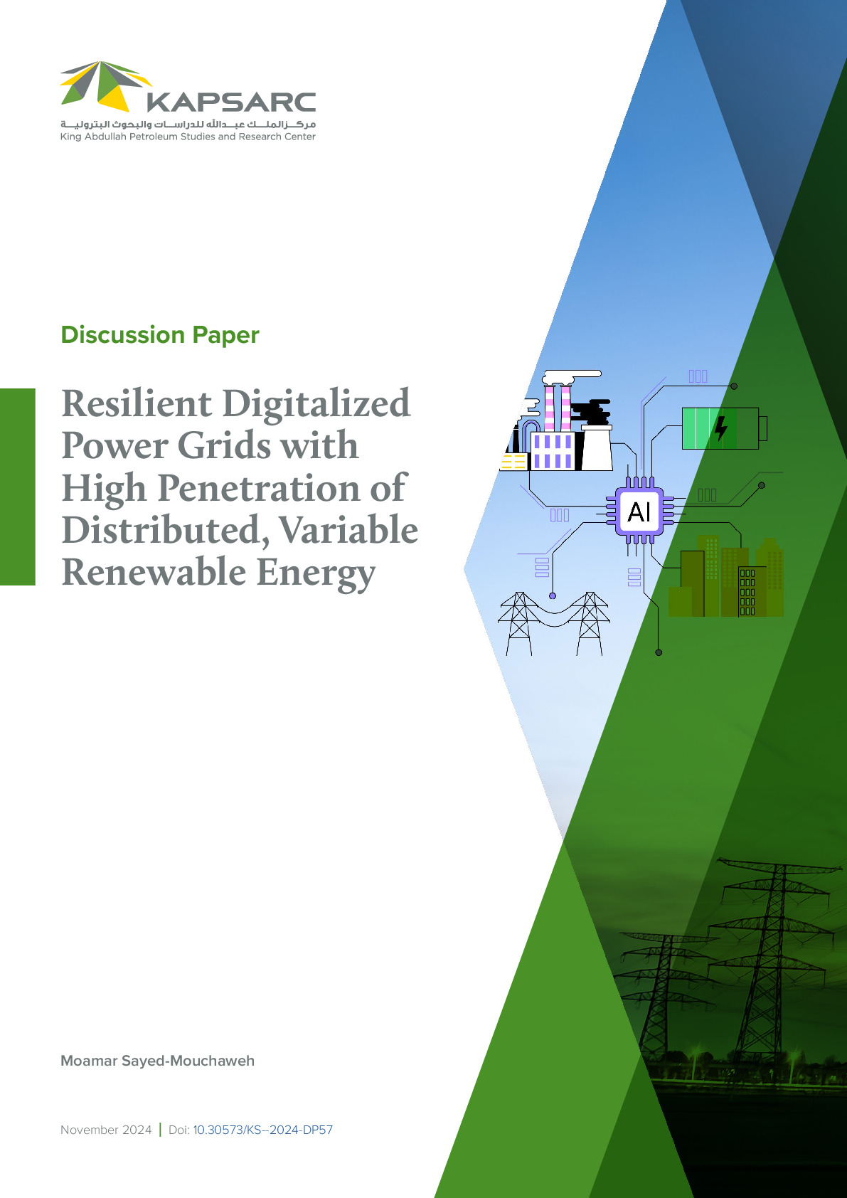 Resilient Digitalized Power Grids with High Penetration of Distributed, Variable Renewable Energy (1)