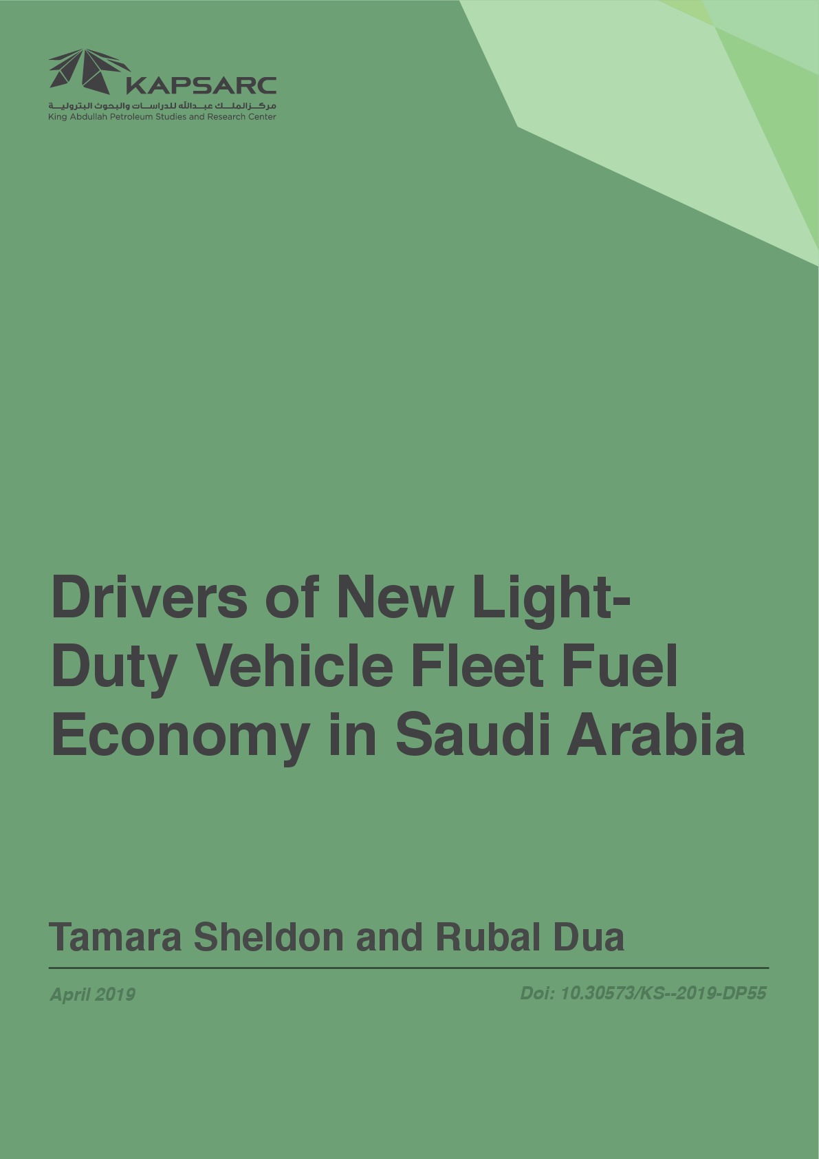 Drivers of New Light-Duty Vehicle Fleet Fuel Economy in Saudi Arabia (1)