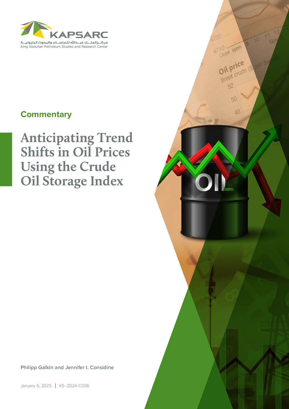 Anticipating Trend Shifts in Oil Prices Using the Crude Oil Storage Index (1)