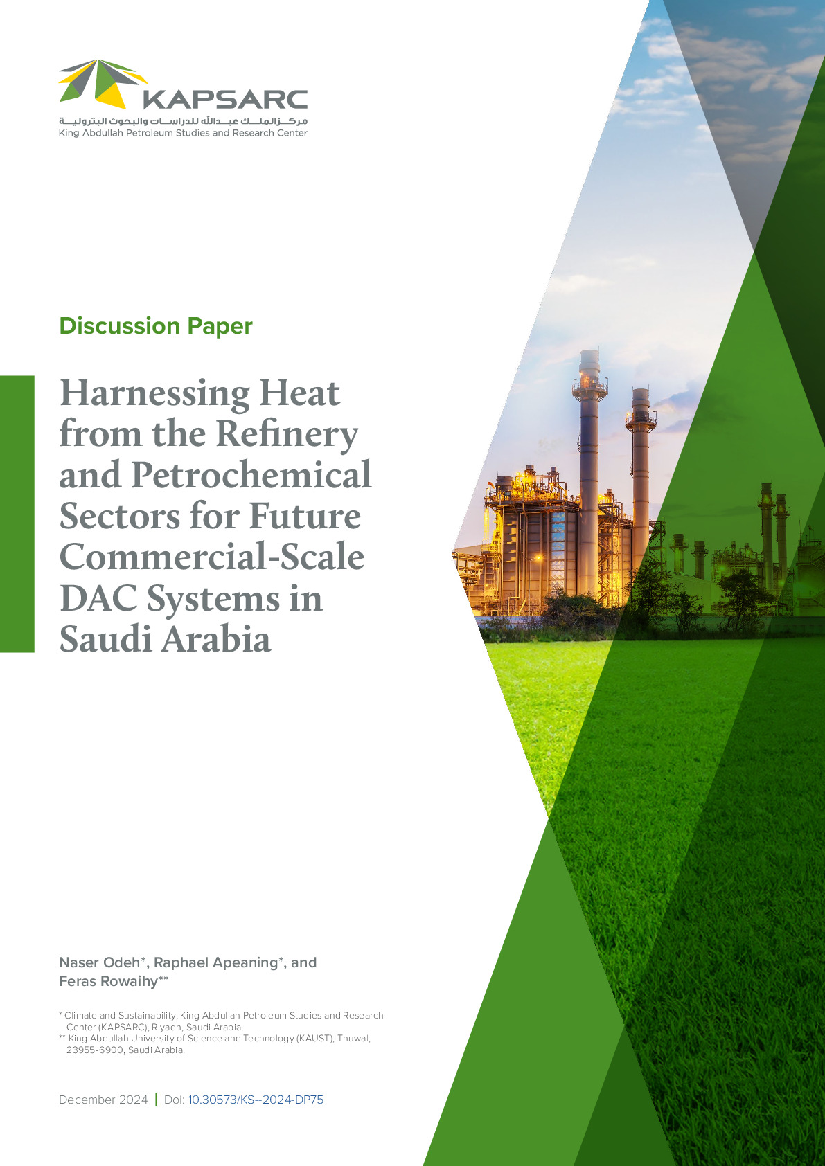 Harnessing Heat from the Refinery and Petrochemical Sectors for Future Commercial-Scale DAC Systems in Saudi Arabia (1)