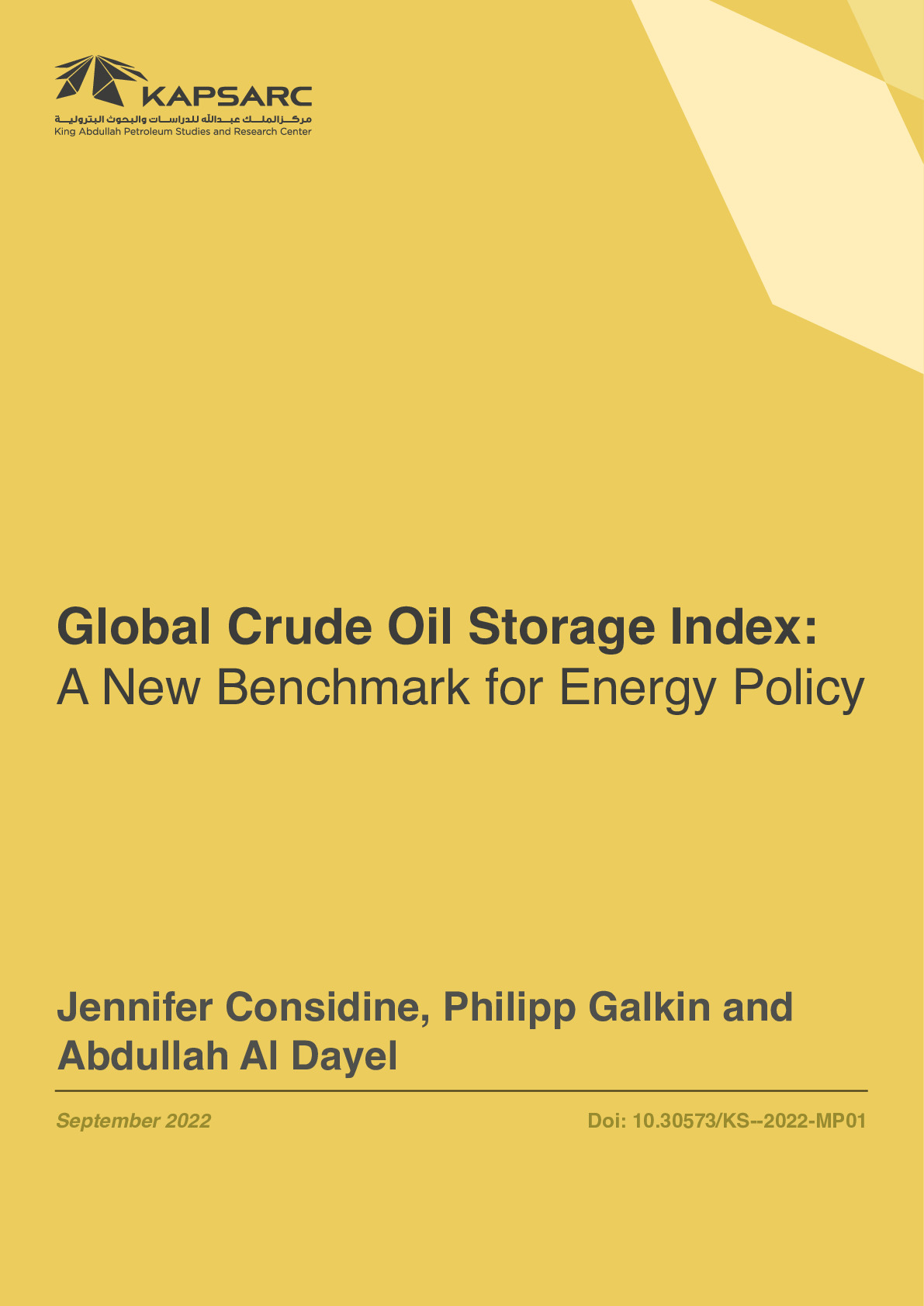 Global Crude Oil Storage Index: A New Benchmark for Energy Policy (1)