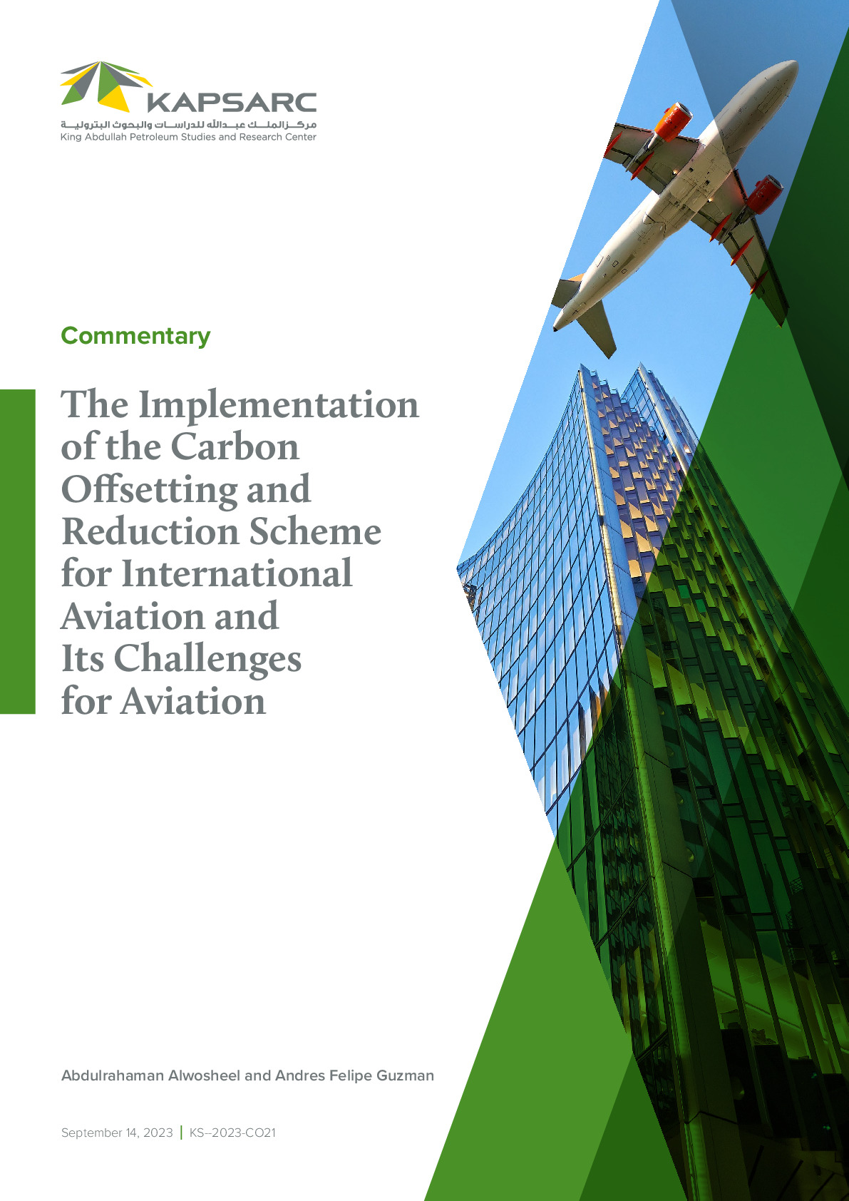 The Implementation of the Carbon Offsetting and Reduction Scheme for International Aviation and Its Challenges for Aviation (1)