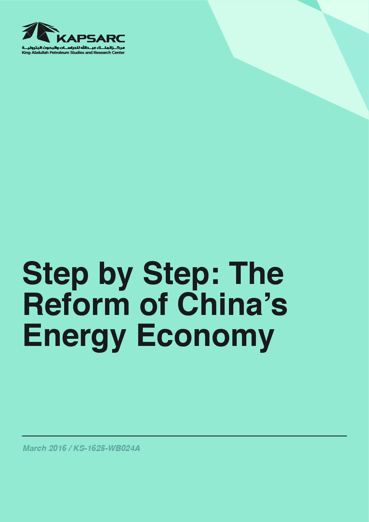 Step by Step: The Reform of China&amp;#8217;s Energy Economy (1)