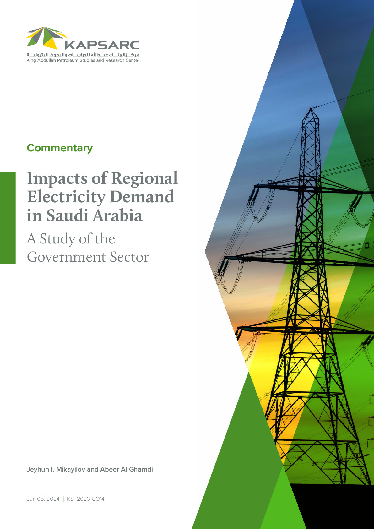 Impacts of Regional Electricity Demand in Saudi Arabia A Study of the Government Sector (1)