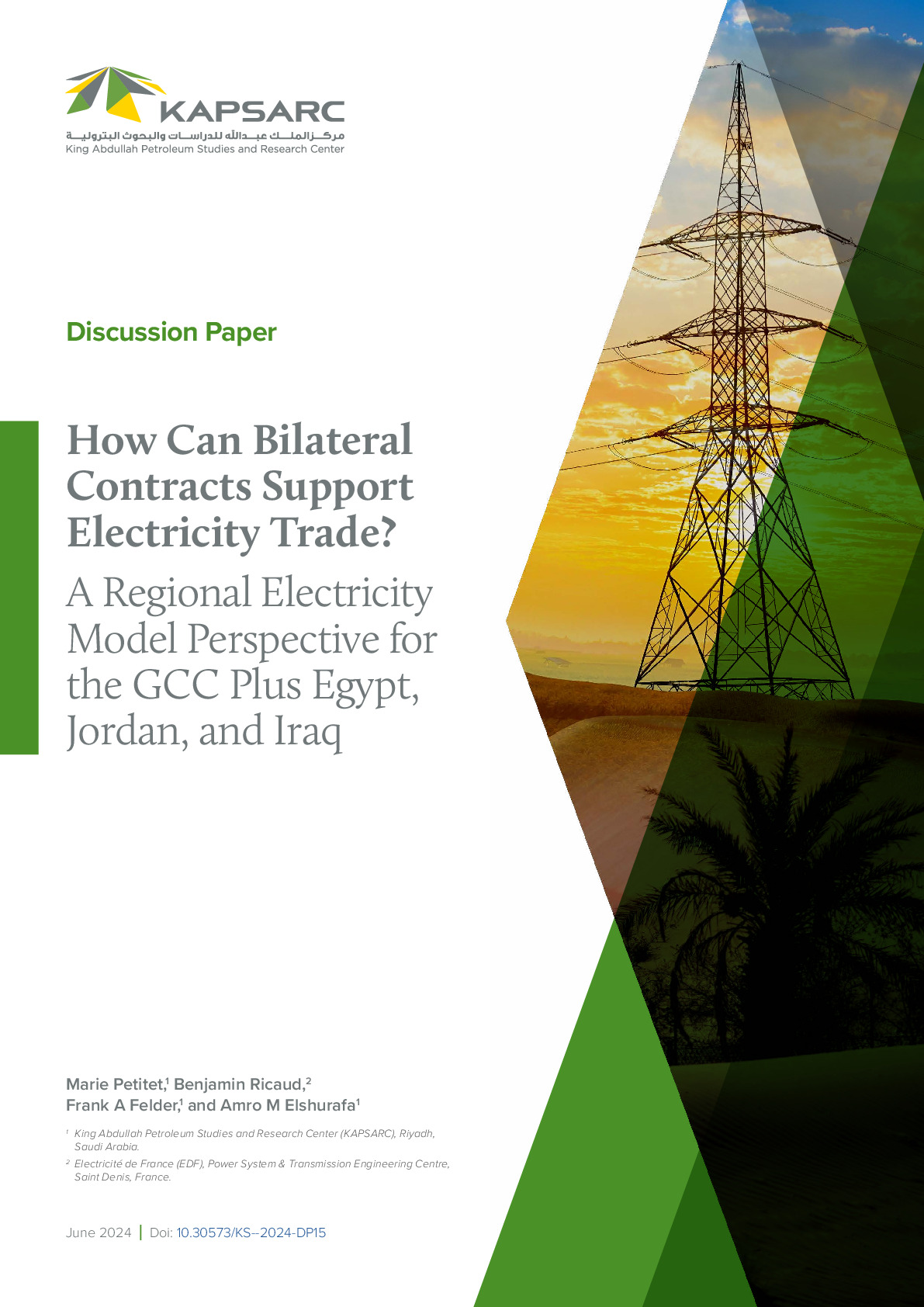 How Can Bilateral Contracts Support Electricity Trade? A Regional Electricity Model Perspective for the GCC Plus Egypt, Jordan, and Iraq (1)