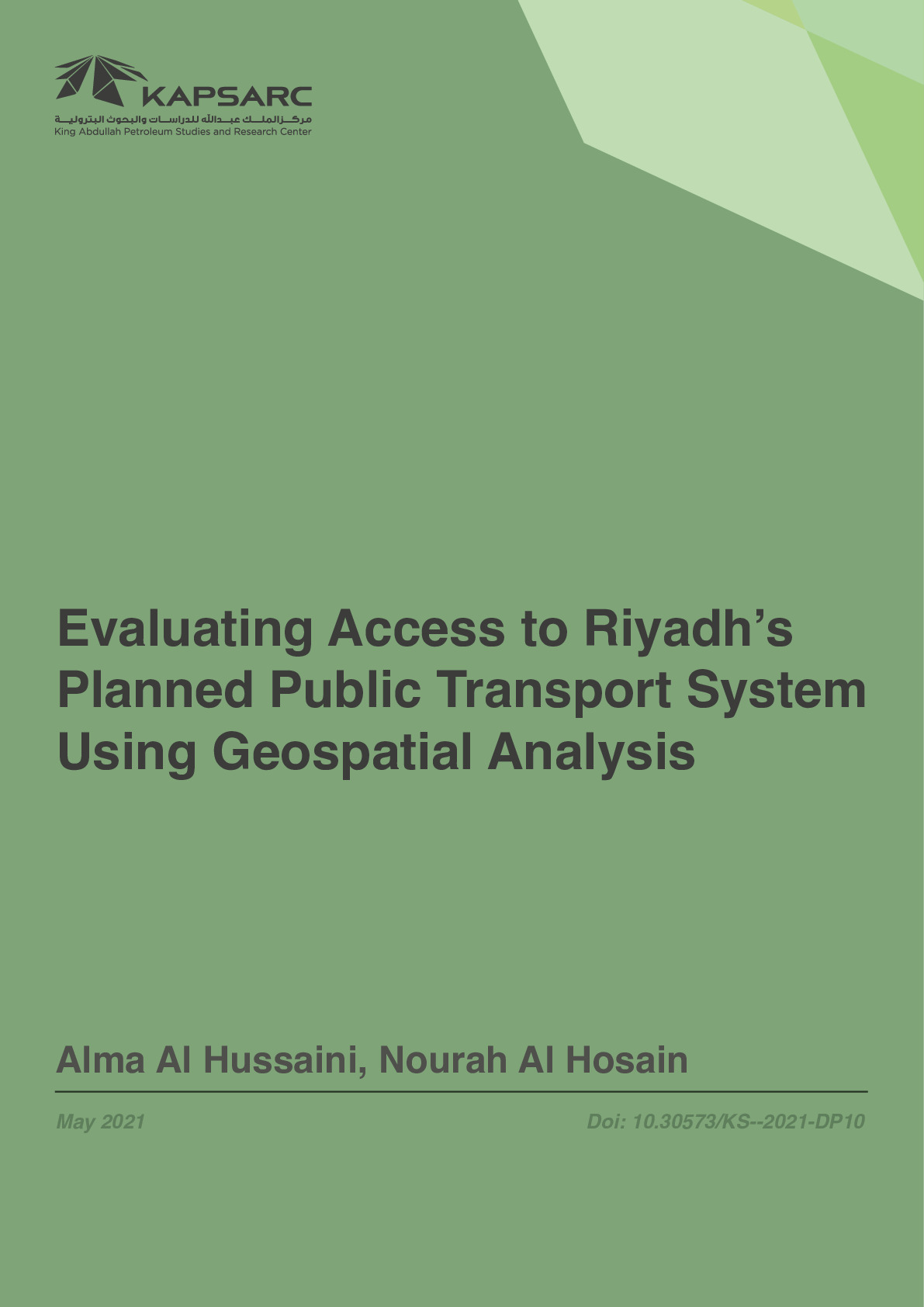 Evaluating Access to Riyadh’s Planned Public Transport System Using Geospatial Analysis (1)