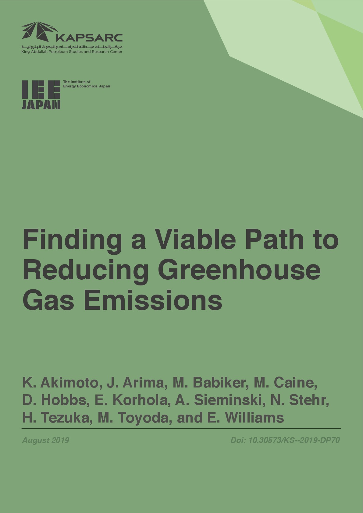 Finding a Viable Path to Reducing Greenhouse Gas Emissions (1)