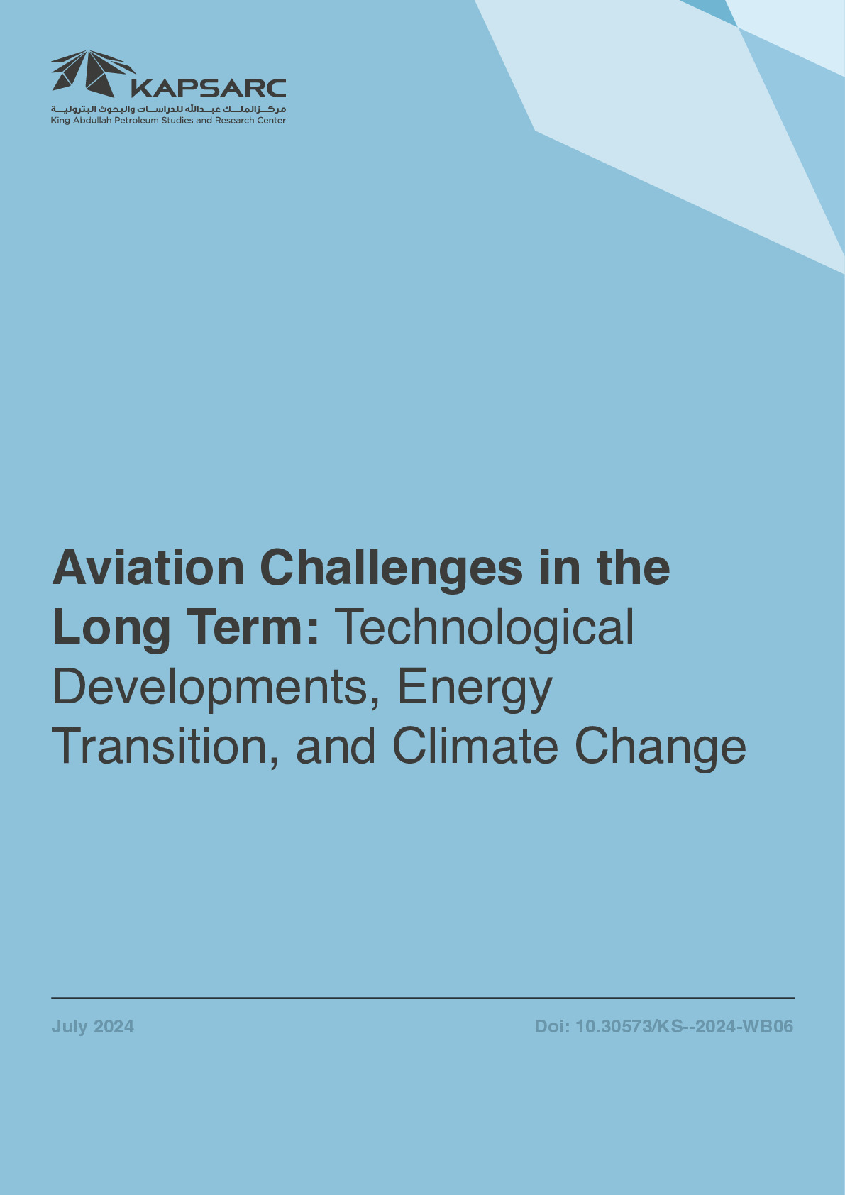 Aviation Challenges in the Long Term: Technological Developments, Energy Transition, and Climate Change (1)