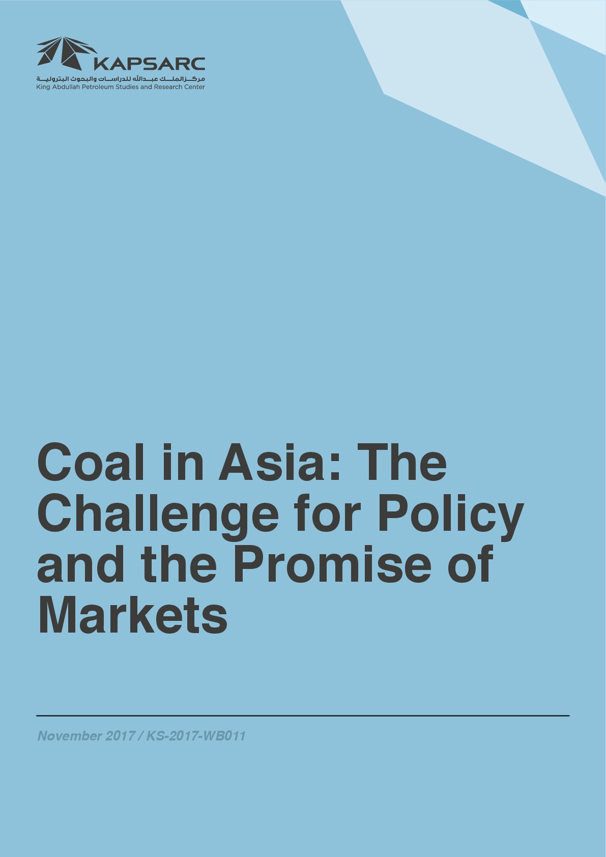 Coal in Asia: The Challenge for Policy and the Promise of Markets (1)