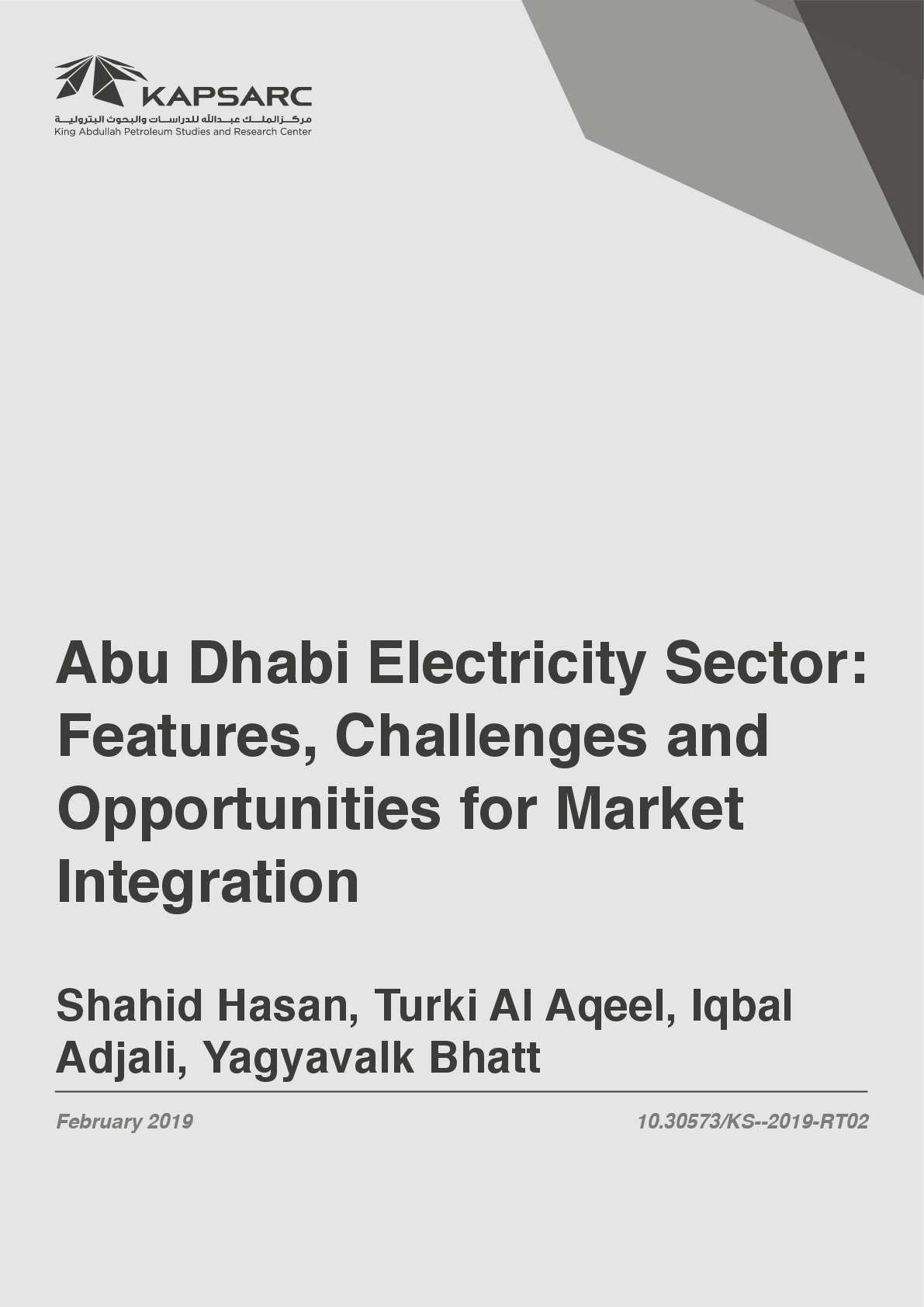 Abu Dhabi Electricity Sector &amp;#8211; Features, Challenges and Opportunities for Market Integration (1)