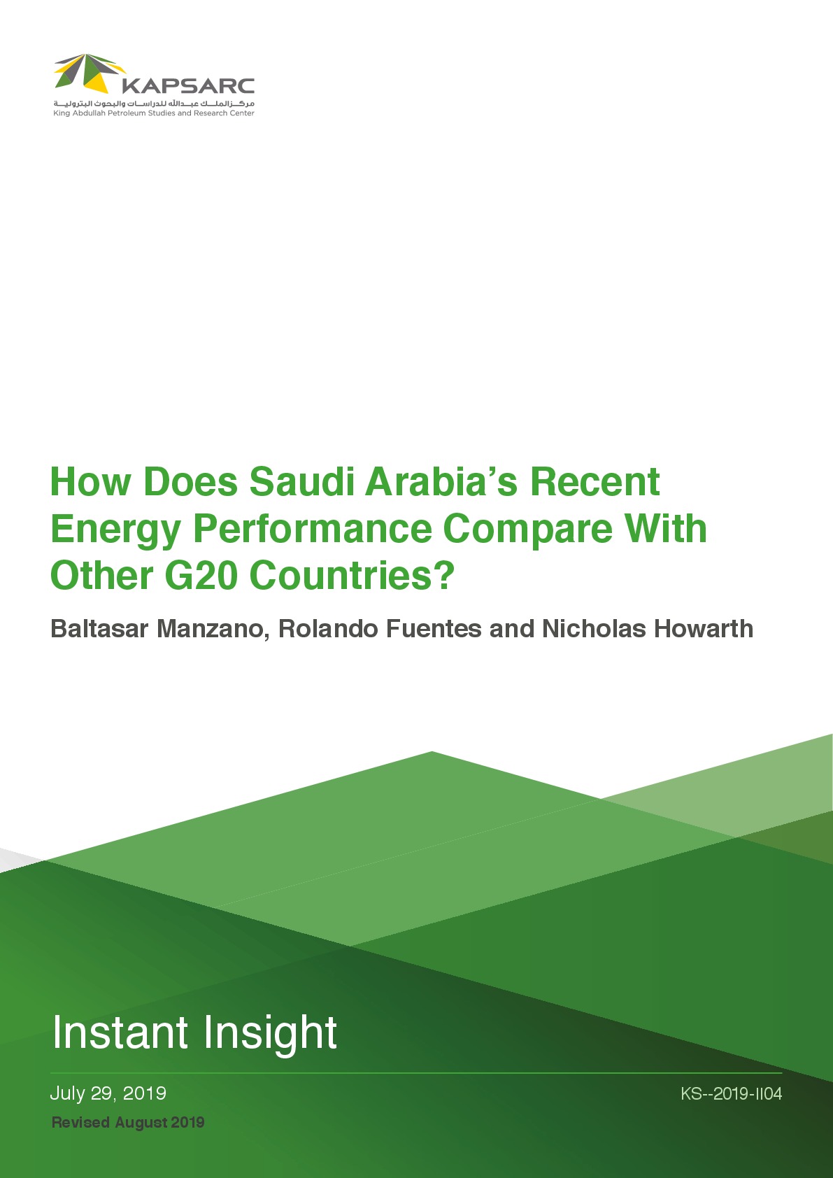 How does Saudi Arabia’s recent energy performance compare with other G20 countries? (1)