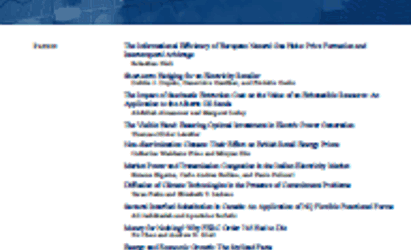 The Energy Journal KAPSARC special issue is now available (2)