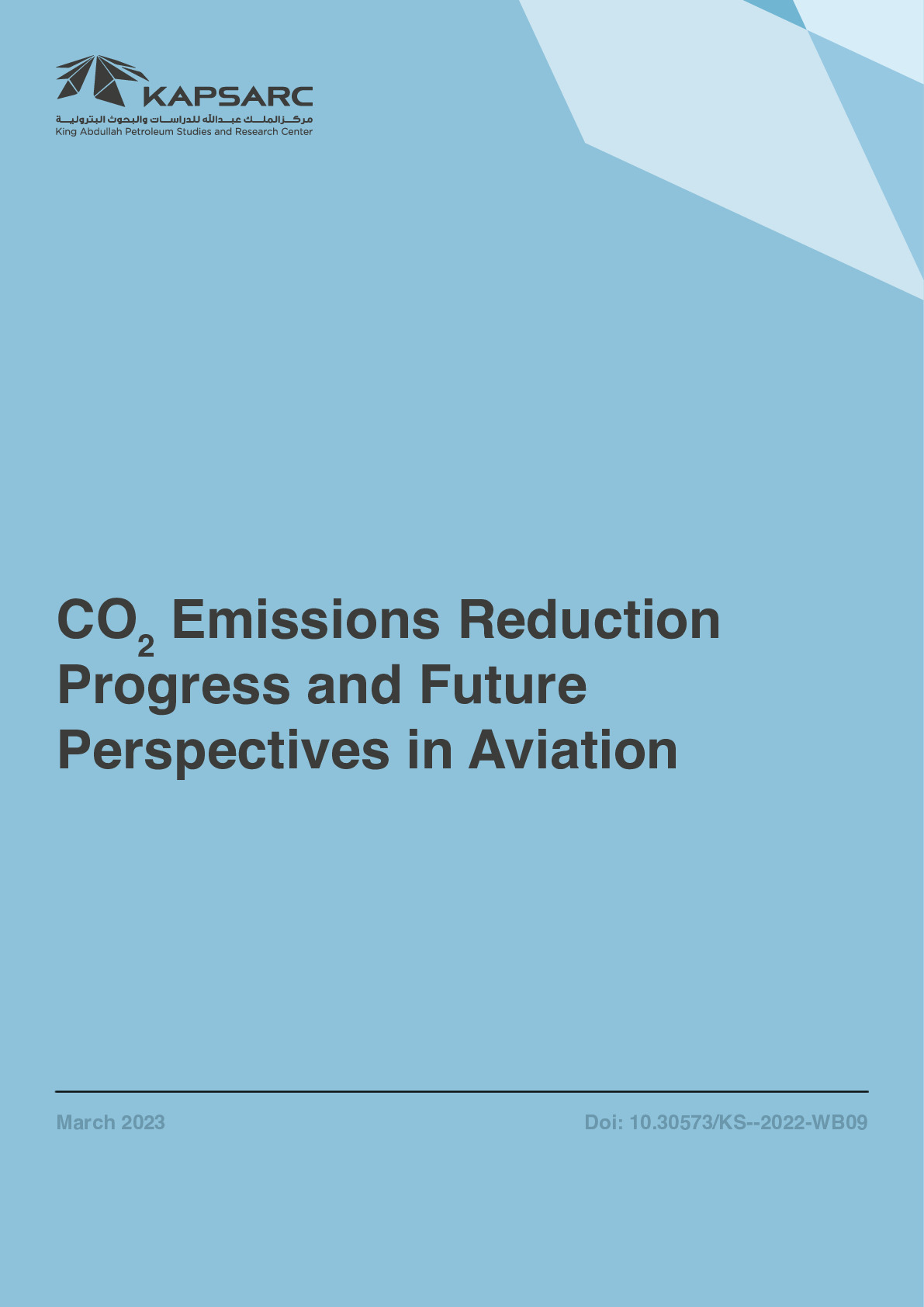 CO2 Emissions Reduction Progress and Future Perspectives in Aviation (1)