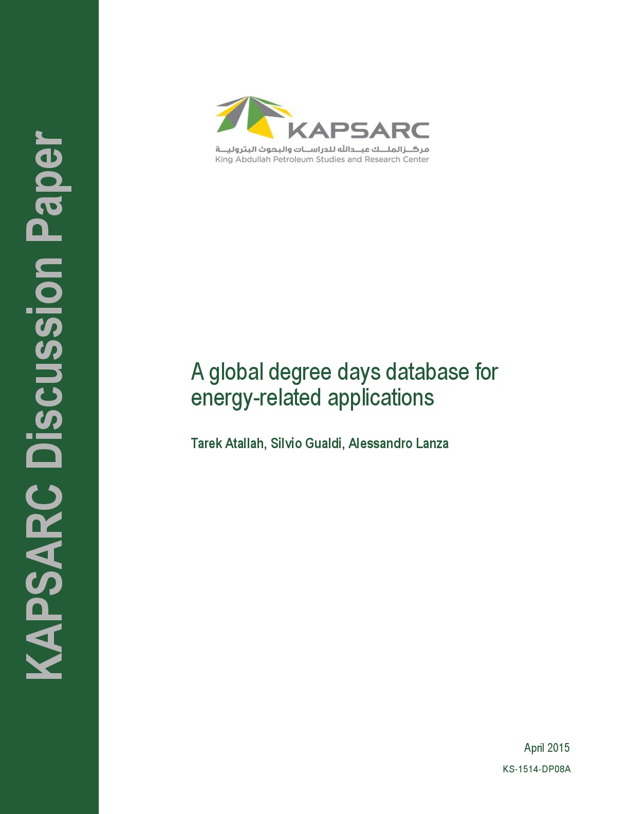 A global degree days database for energy-related applications (1)