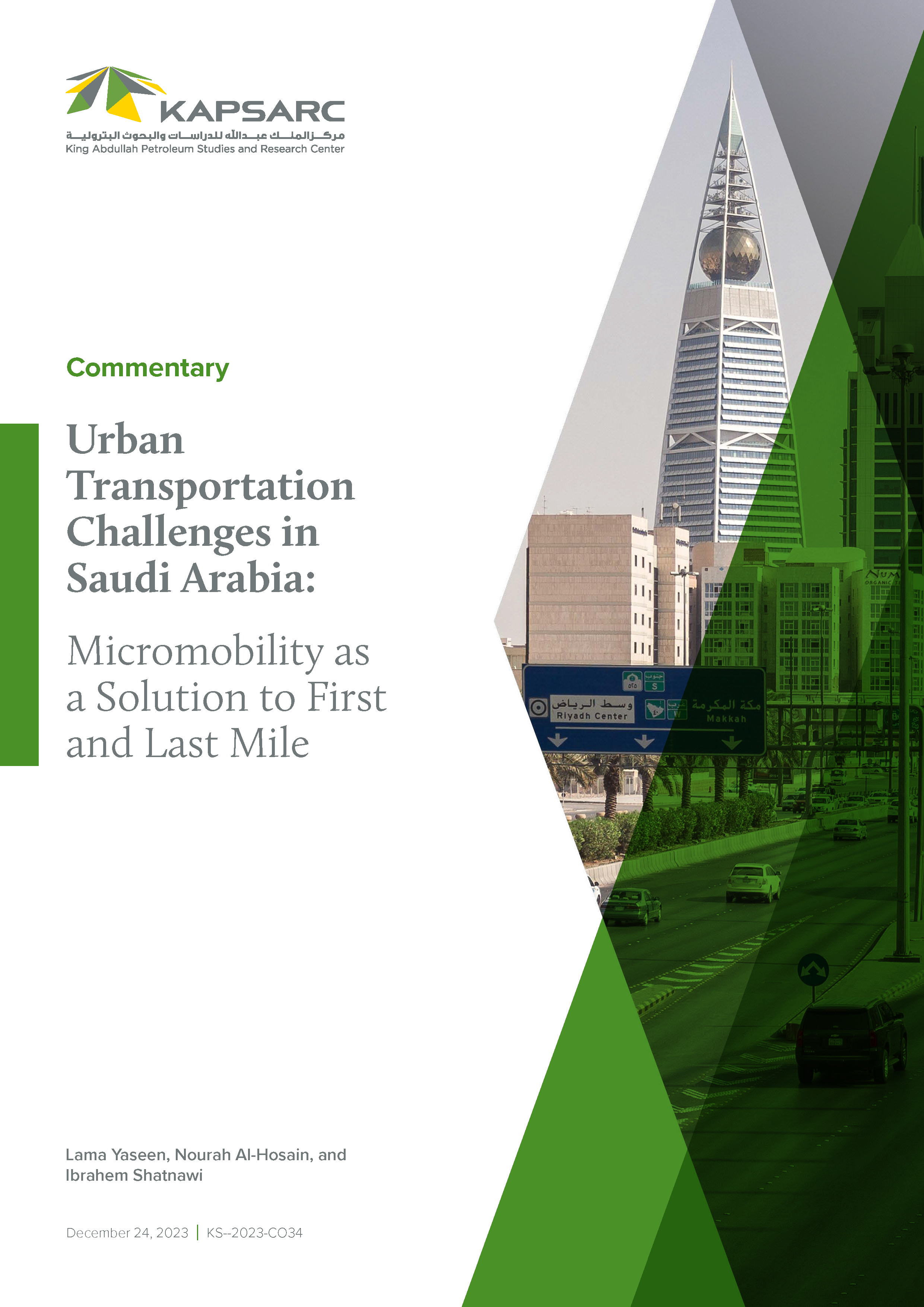 Urban Transportation Challenges in Saudi Arabia: Micromobility as a Solution to First and Last Mile (1)