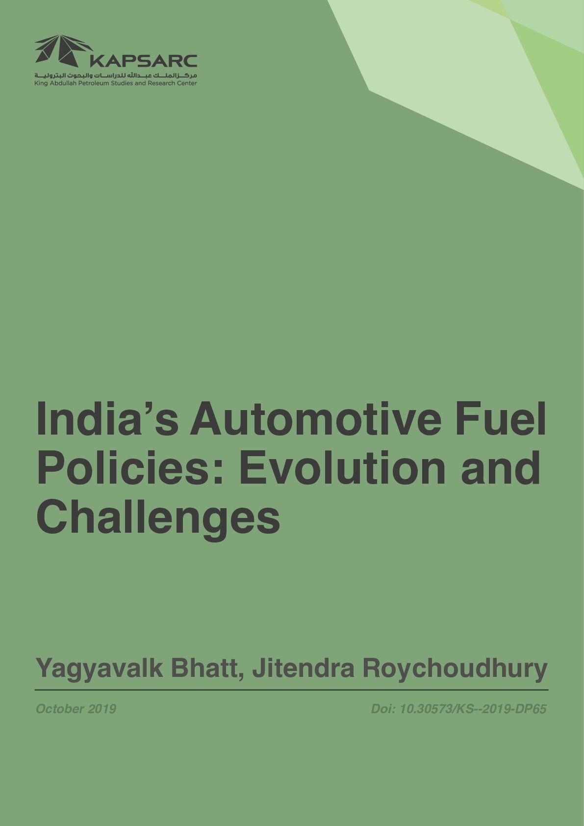 India’s Automotive Fuel Policies: Evolution and Challenges (1)