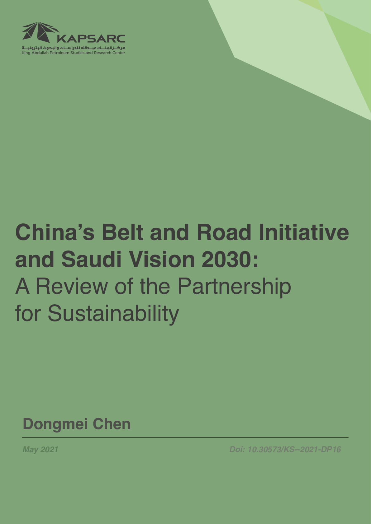 China’s BRI and Saudi Vision 2030: A Review to Partnership for Sustainability (1)