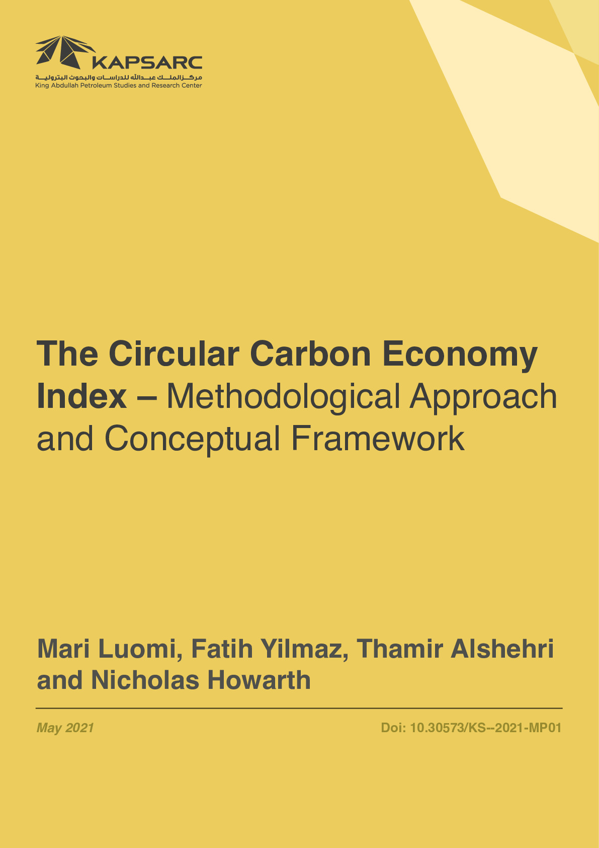 The Circular Carbon Economy Index – Methodological Approach and Conceptual Framework (1)