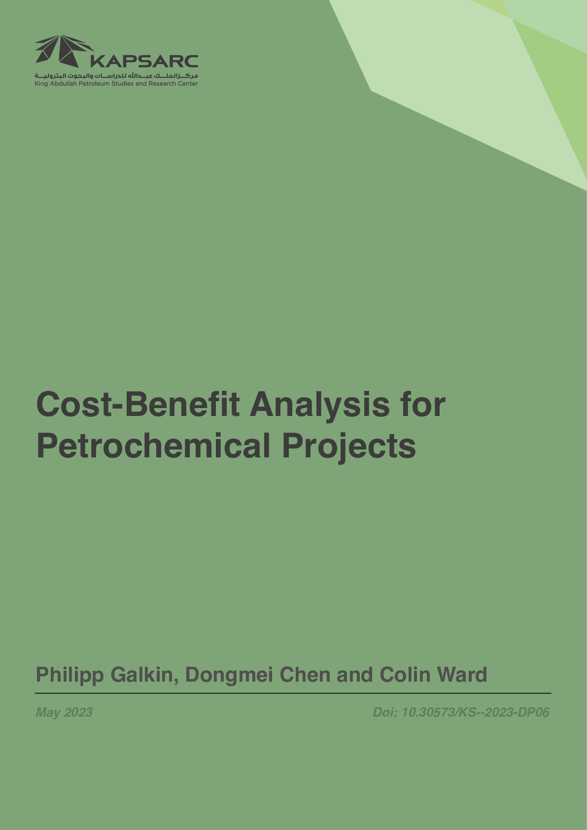 Cost‒Benefit Analysis for Petrochemical Projects (1)